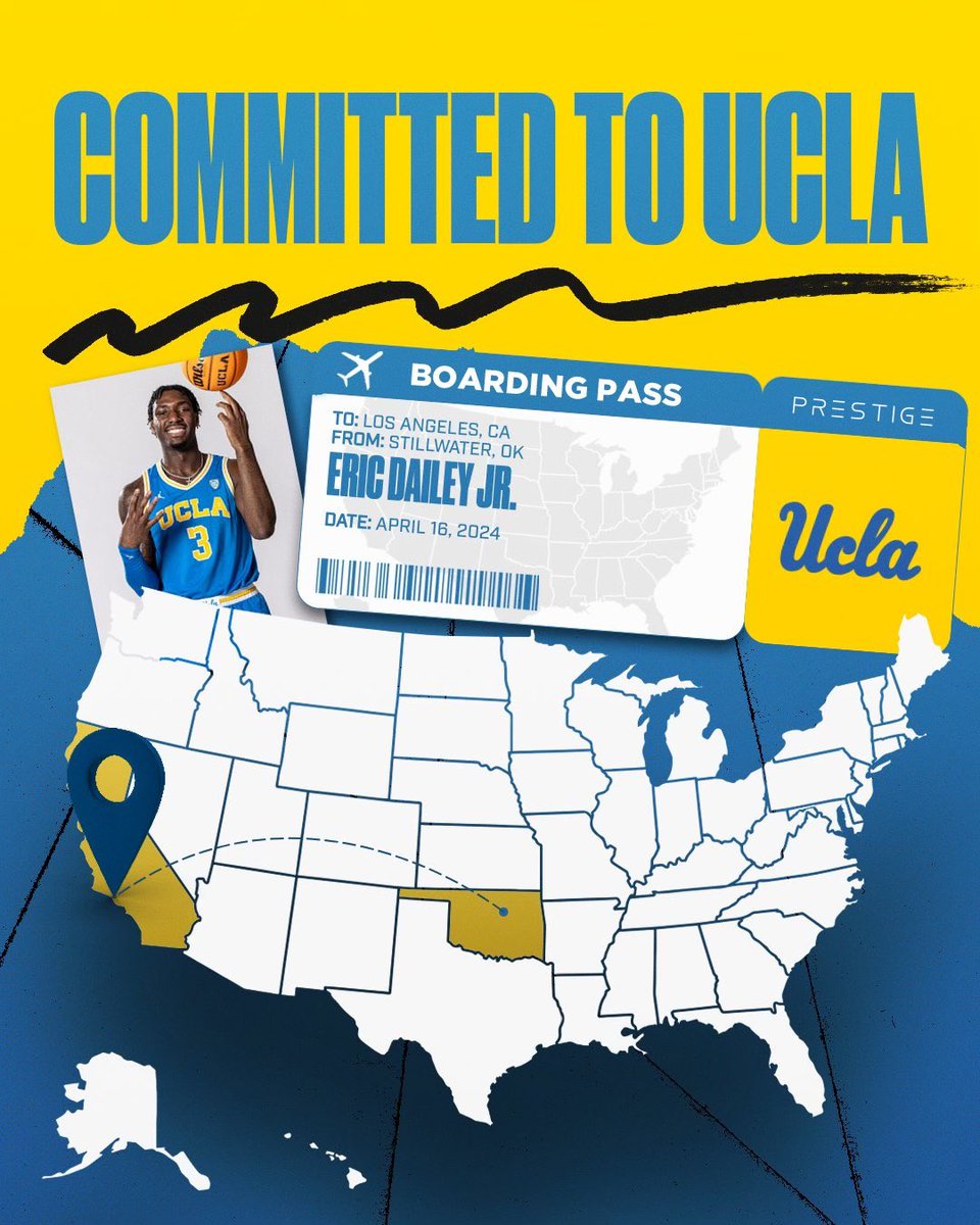 Congrats to Eric Dailey Jr. of @PrestigeMgmtLLC on his commitment to UCLA Standing at 6’8 220 pounds Eric is one of the most ferocious dual forwards in college basketball. He brings a NBA type skill set that ranges from his exquisite footwork in the mid post, passing ability,…
