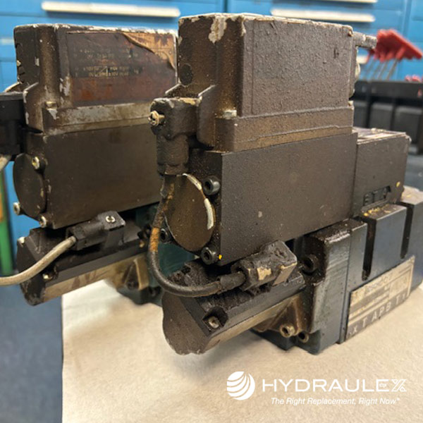 Our Valve Team at our Michigan facility will be going thru a rebuild/reman process with these Bosch 0811404662 4-Way Pilot Operated Directional Control Valves. Stay tuned for the after pics here very soon!

#remanufacturing #remanufactured #hydraulicvalve #hydraulic
#rexrothvalve