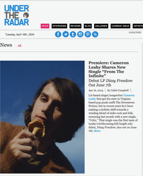grateful and honored that <a href="/Under_Radar_Mag/">Under the Radar</a> is premiering the video for my new song, “From the Infinite” today ♾️ hope the frequency resonates with you ♾ You can watch here: undertheradarmag.com/news/premiere_…