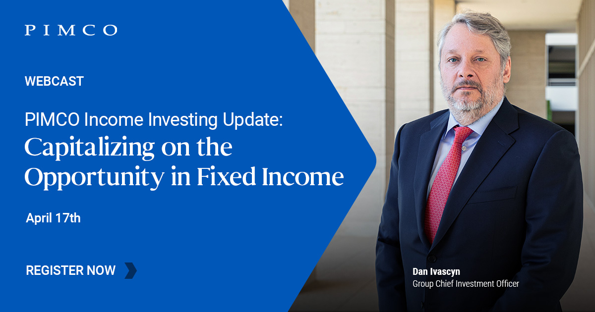 Register now for our Income Update with Group CIO Dan Ivascyn – and learn how we’re capitalizing on the opportunities in #fixedincome across the globe → pim.co/au9de94k