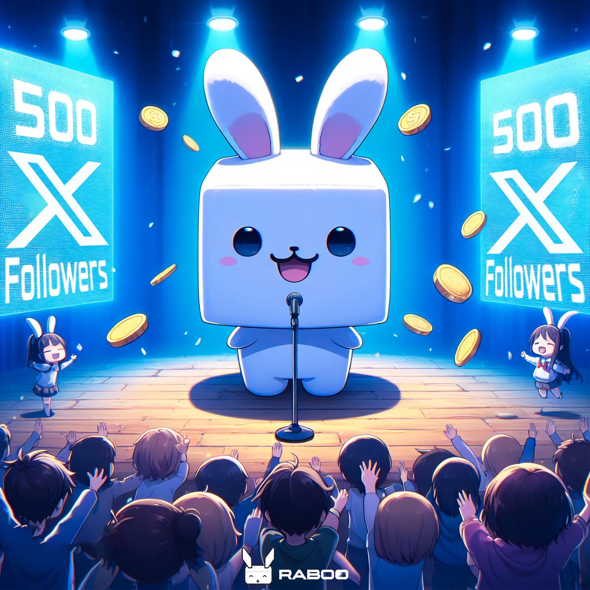 RABOO has just hit 500 followers on X. To celebrate, we’re giving away 40,000 $RABT to 2 followers; 20,000 $RABT each To participate; 1⃣ Follow @Raboo_official 2⃣ Like every post 3⃣ Quote Retweet: say something nice about $RABT 4⃣ Tag 3 friends Winners will be randomly