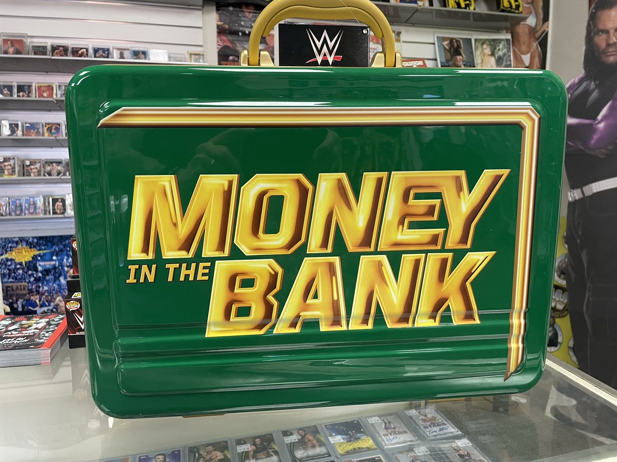 Open today 10-5pm Full sized, replica WWE Money in the Bank briefcase. Come in & take a look around. There’s something for everyone. 🌵 #wgsphx #wrestlingstore