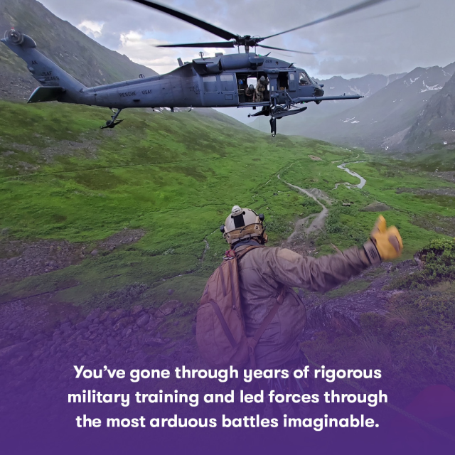DSLunsford's tweet photo. Where do members of the military's elite special operations take their career after retirement? Learn how #GrantThornton's #PurplePaladin, 51 Vets, helps special operations veterans transition from leaders in the military to leaders in #FinancialServices. https://t.co/ytLVrlueqs https://t.co/0abOp6jDZp