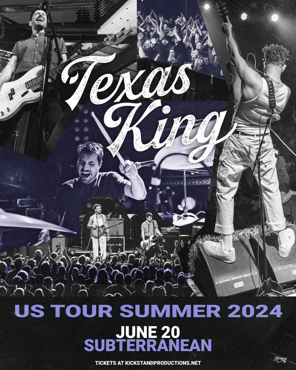 📢 JUST ANNOUNCED 📢 @TexasKingBand at @subtchicago on Thurs., June 20! 🎟 Tickets on sale FRIDAY at 10AM >> bit.ly/3UoTiWZ