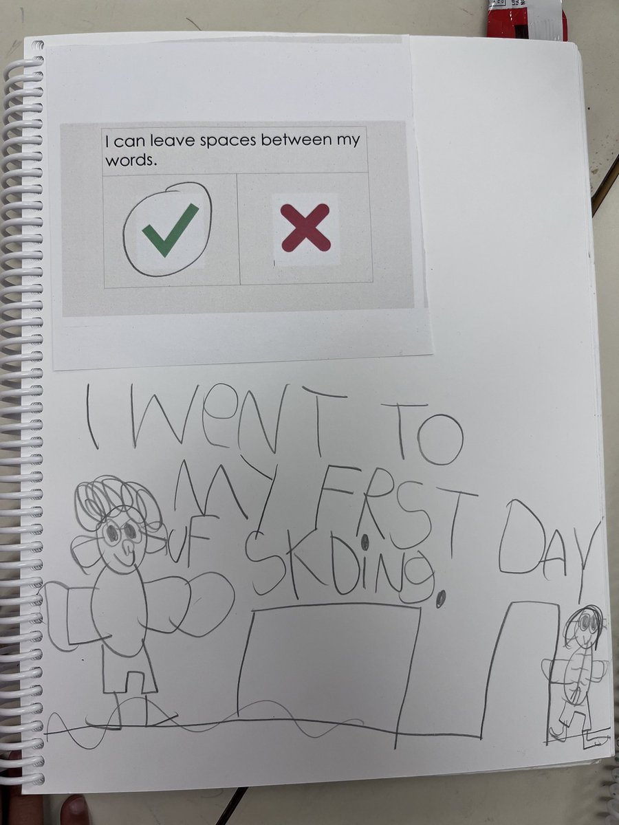 BPSHawksK's tweet photo. We have been learning all about sentences and the four components. Today’s focus was on putting spaces between words along with a self-assessment. #bpshawksk #bpshawkslearn https://t.co/4kKPdGWfvr