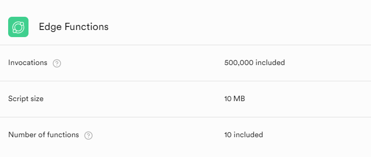 Hey @supabase, I'm curious about your Edge Function pricing. Is it solely based on invocations, or are there additional fees for computing time? 

#Supabase #EdgeFunctions #Serverless #firebase