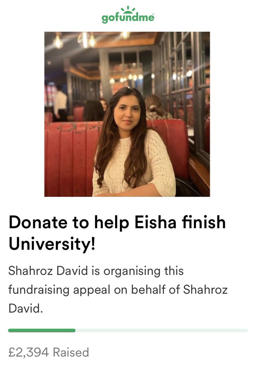 This brave soul lost both her parents and is in need for funds to complete her education. I’m sure we all understand how much she needs the degree in a world where she has lost her primary protectors. Please be kind and give as much or as little as you can. May Allah be with her.