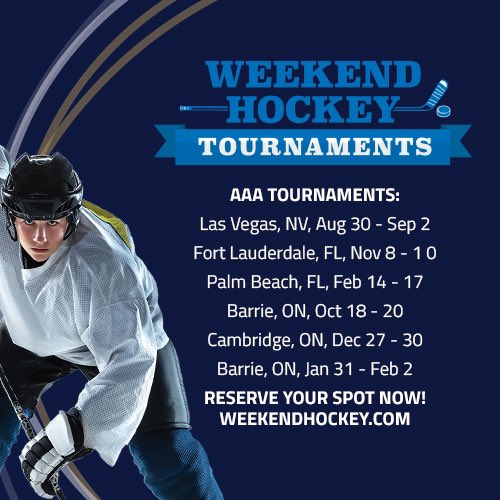 Experience the thrill of a professionally managed USA Hockey-sanctioned tournament! Play against U.S. & Canadian teams, catch an NHL game, & enjoy luxurious accommodations. It's a weekend you won't want to miss. Reserve your team's spot today!