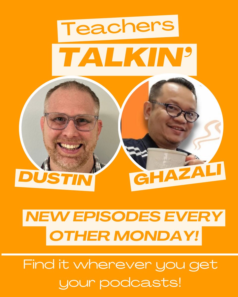 Check out the Teachers Talkin' Podcast: link.chtbl.com/F-2WNp7b  #teachers #education #teachingsupport #teachingstrategies #TeachersTalkin