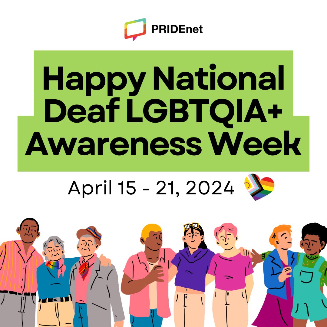 Happy National Deaf LGBTQIA+ Awareness Week! #DeafLGBTQWeek #DeafLGBTQPrideWeek #DeafLGBTQIA