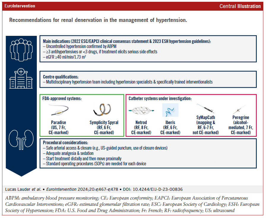 RENAL DENERVATION IN THE MANAGEMENT OF HYPERTENSION This new State-of-the-Art: ✅ summarises the rationale for RDN, ✅ reviews the available evidence, ✅ provides recommendations for a safe procedure, ✅ discusses the role of RDN in current guidelines and clinical practice.…