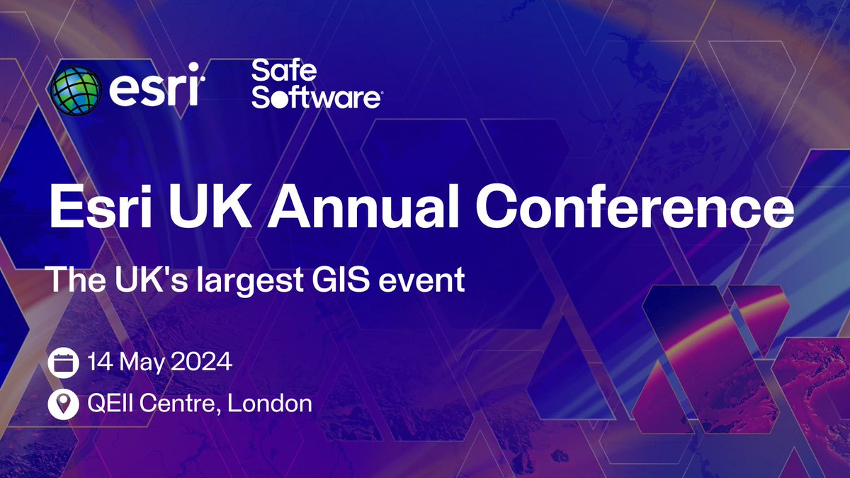 We're excited to announce that we'll be heading to London for the @Esri UK Annual Conference on May 14th! Discover how combining FME and Esri Technology can revolutionize your industry's workflows, unlocking new levels of efficiency and innovation. See you there 👋 #Esri #GIS