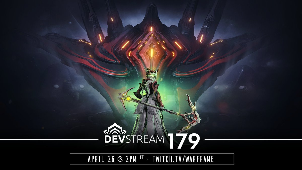 Devstream 179 will take you deeper into the reveals from PAX East! Learn more about our next update, Jade Shadows, plus Protea Prime, Warframe: 1999 and much more on April 26 at 2 p.m. ET over at twitch.tv/warframe.