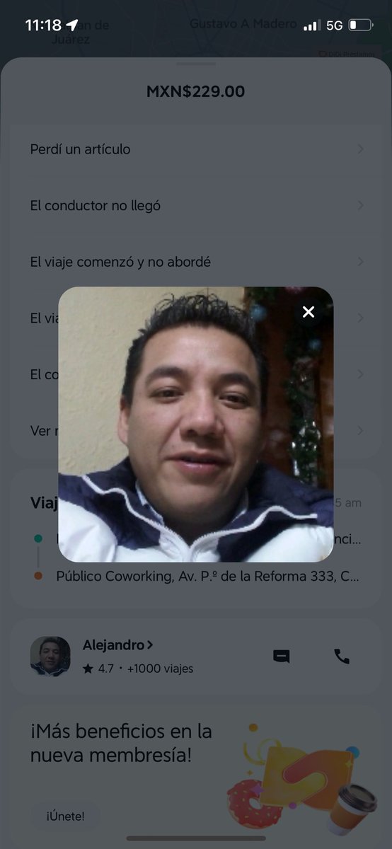 xzrgza's tweet photo. @DiDi_Mexico hola Didi Mexico, hoy por la mañana tomé un viaje y su conductor Ex Comandante se puso grosero y me cobró en efectivo y en tarjeta, se le explicó como fue el cambio e hizo que le pagara, si no no me dejaba irme, quizo intimidarme y en la aplicación no dan respuesta https://t.co/DZKlZEsMkH