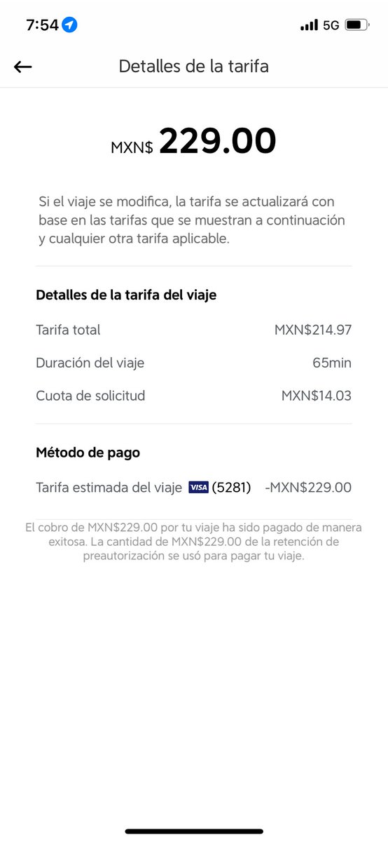 xzrgza's tweet photo. @DiDi_Mexico hola Didi Mexico, hoy por la mañana tomé un viaje y su conductor Ex Comandante se puso grosero y me cobró en efectivo y en tarjeta, se le explicó como fue el cambio e hizo que le pagara, si no no me dejaba irme, quizo intimidarme y en la aplicación no dan respuesta https://t.co/DZKlZEsMkH