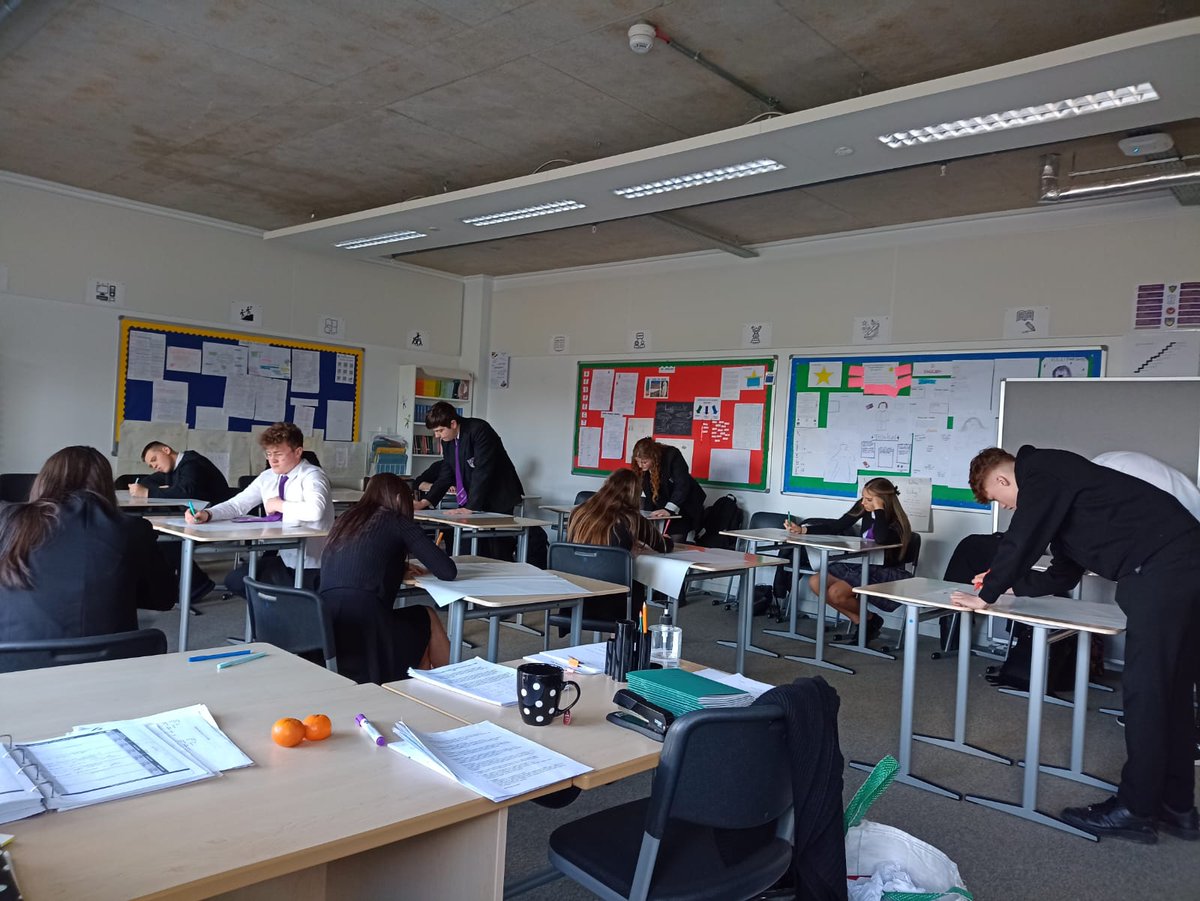 Mrs Richardson's higher class very focused today on a critical essay carousel with no notes. Well done.#raisethebarr