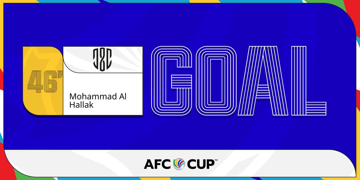 ⚽️ GOAL | 🇱🇧 Al Ahed 1️⃣-0️⃣ Al Nahda 🇴🇲 A flying start to the second half as Mohammad Al Hallak finds space inside the box and tucks home to put the Lebanese side ahead! Watch Live 📺 gtly.to/JcAMvr84J #AFCCup | #AHDvALN