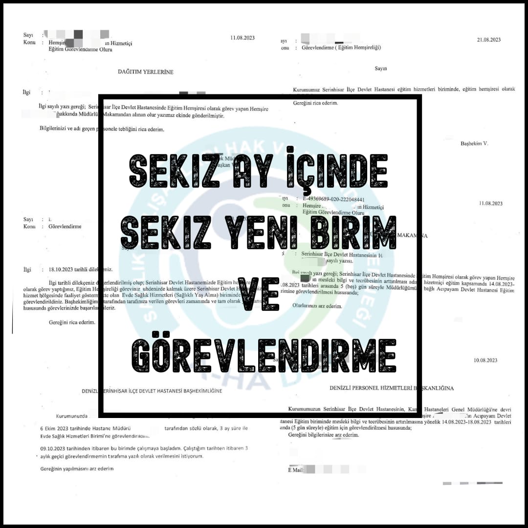 Denizli'de Serinhisar Devlet Hastanesi Yönetimi Devlet Memurlarını Kurum Yararına Değilde, Yönetici Olduğu @sagliksen e Göre Yapıyor @genelsaglikis20 @Gsi2015 @deryaugur19 @drfahrettinkoca @kazmboyacolu @SaHaDernegi @DenizliValiligi @Denizli_SM @BNuriCavusoglu @Sahin_T