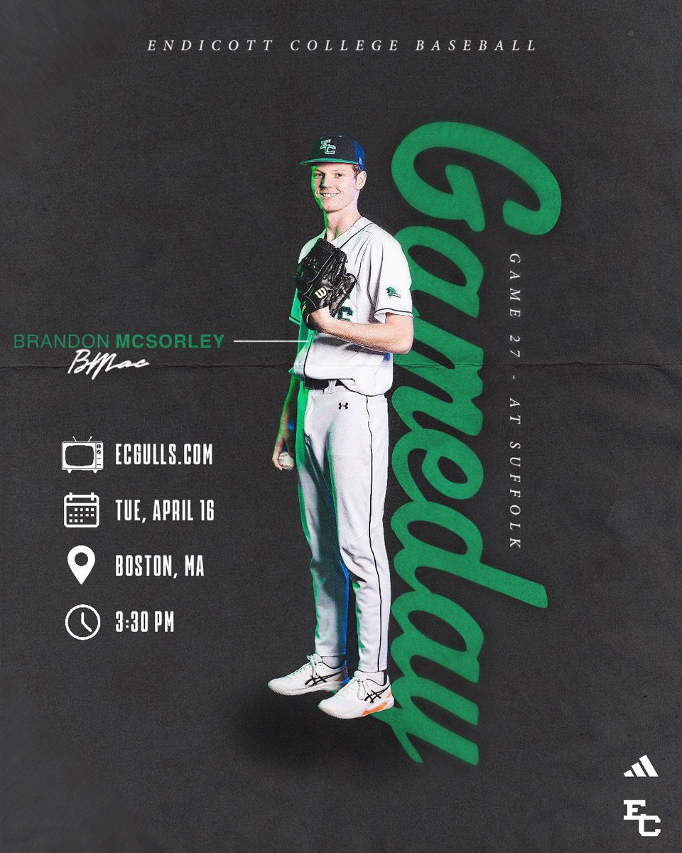 EndicottBASE's tweet photo. Game 2️⃣7️⃣

Off to Suffolk for a midweek #CCCBase matchup

#GoGulls #Team29 https://t.co/hBlGhG4rni