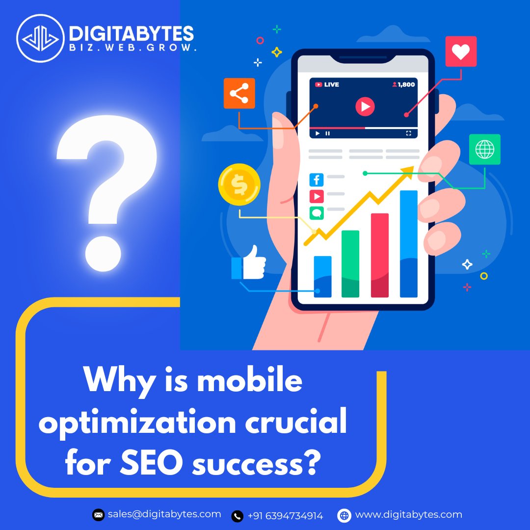 📱 Mobile optimization is key for SEO success! 🚀 With more users browsing on mobile devices, Google prioritizes mobile-friendly websites in search results. Ensure your site loads fast, is easy to navigate, and offers a seamless experience across all devices.

#Mobileoptimization