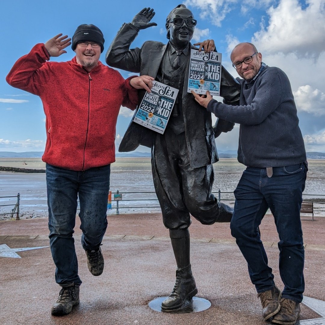 A grand day out in Morecambe and Lancaster today spreading the word about #SilentsByTheSea