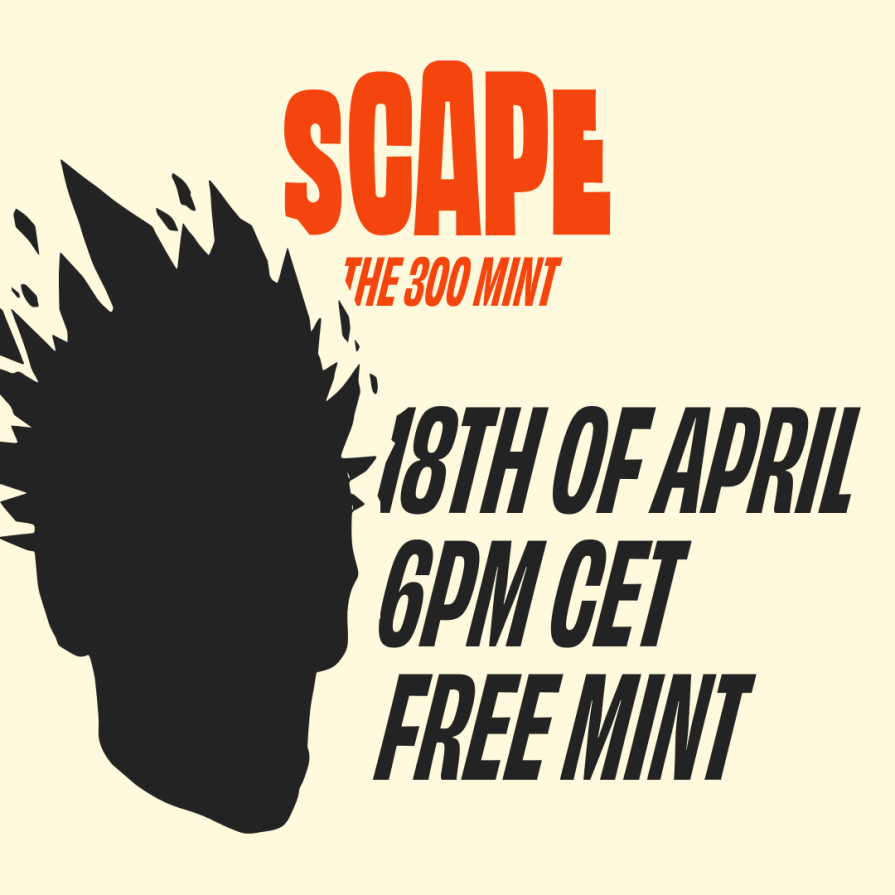 IT'S TIME to officially share the precise timing of our upcoming NFT Mint. 

📅April 18th
⏰6 PM Central European Time. 
🔥The mint is FREE. 

It is important to note that this is for individuals who have been whitelisted (The 300 role)