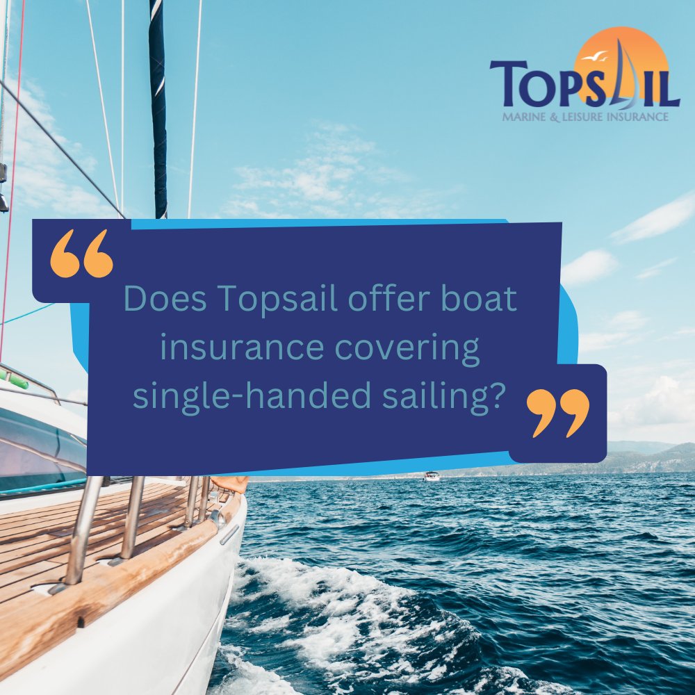 TOPSAILins's tweet photo. Got an insurance-related question? We'd love to hear it - reach out to us and we would be happy to help!
If you're looking for insurance for single-handed sailing, you can submit an enquiry here: https://t.co/F621DnHggK 
#boat #sailing #insurance #FAQ https://t.co/vCA9np5t2M