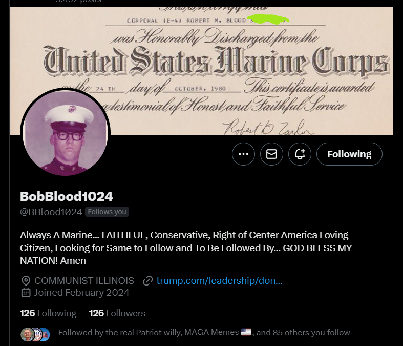 This Veteran/Patriot is in need of our help rebuilding 🏗🏗🏗 🇺🇸PI, New River, & Uss Guam in the Med.🇺🇸 Help me get him reconnected 💥💫 👊🇺🇸👊🇺🇸👊🇺🇸👊🇺🇸👊🇺🇸👊🇺🇸👊 ⬇️👇💥⬇️👇💥⬇️👇 🫡🎖@BBlood1024👈🔥🔥🔥🔥 🎖🫡 ⬆️👆💥⬆️👆💥⬆️👆