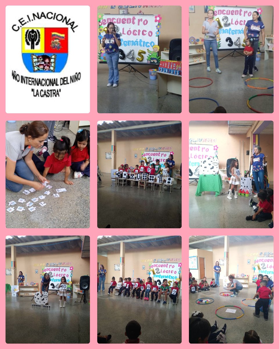 Hoy se desarrollo el segundo día del Encuentro Lógico Matemático con la participación de los niños de los grupos B secciones D y C .