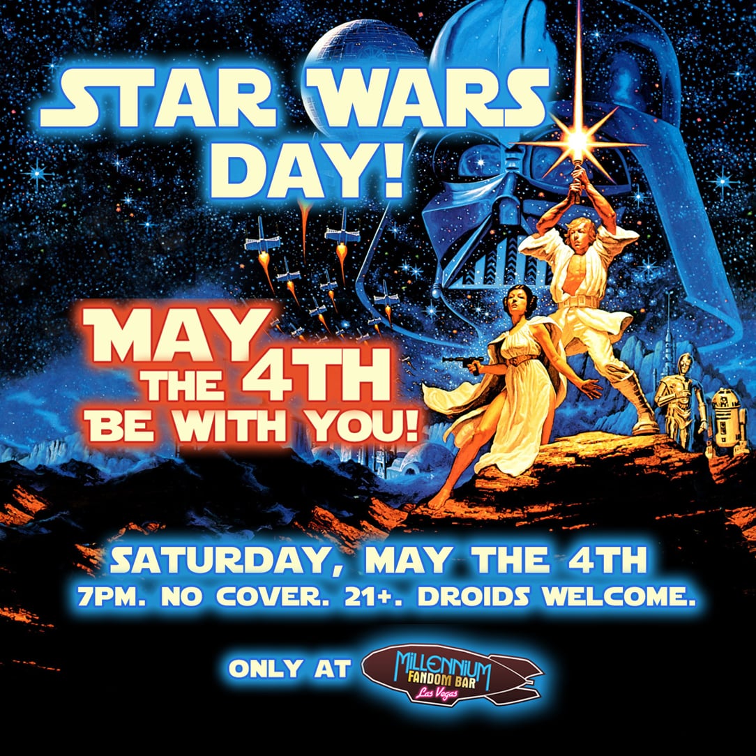 FandomBarLV's tweet photo. https://t.co/GdGMJej2p0
#MillenniumFANDOMBAR #FandomBar #FandomBarVegas #Cocktails #Mocktails #LetsFandom #Fandom #Cosplay #CosplayBar #Costumes #LasVegas #Disney #Lightsaber #Jedi #Sith #StarWars #StarWarsDay #MayThe4th #MayTheFourth #MayTheFourthBeWithYou #MayTheForceBeWithYou https://t.co/ZDSYshzAn3
