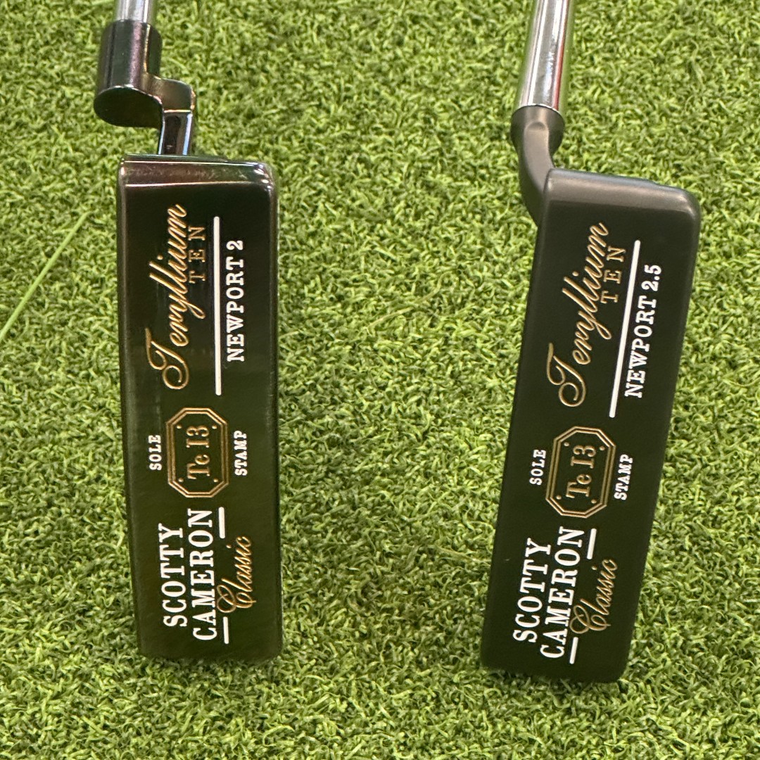 2ndSwingGolf's tweet image. 👀 Do you prefer the original finish (left) or the refinish (right) on these #ScottyCameron Teryllium 10 Newport Putters? 🤔 

Both of these putters are available online! bit.ly/3Q3KVxh
#2ndswinggolf #TradeInTuesday #golf
