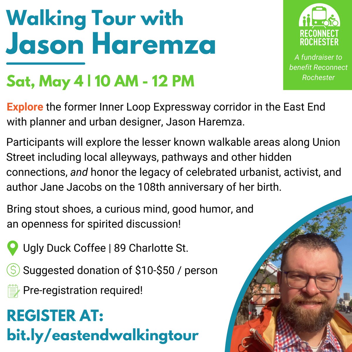 Join local urban planner and designer, Jason Haremza, for a Walking Tour of the former #InnerLoopEast corridor. What was once an under-utilized inner-city highway, is now a thriving neighborhood well connected by different modes of transit. REGISTER: bit.ly/eastendwalking…