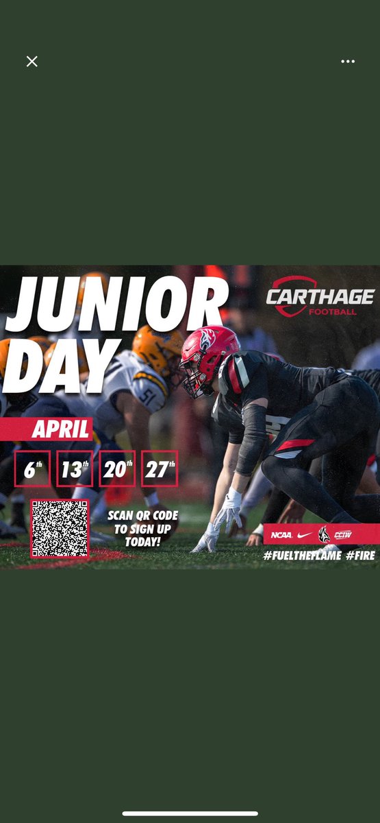 jaypatterson22's tweet photo. I would like to thank @CoachKruse62 for the jr day invite ! https://t.co/bLKSZRizzV