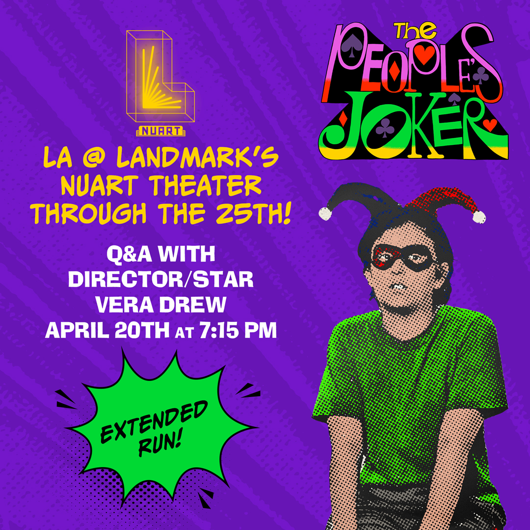 Our official 4/20 party will be at the @NuartTheatre in Los Angeles!!! Thrilled to be playing a 2nd full week of shows at this historic theater that launched the careers of John Waters and David Lynch!! Tix now available for all shows including the Q&A! landmarktheatres.com/movies/306989-…