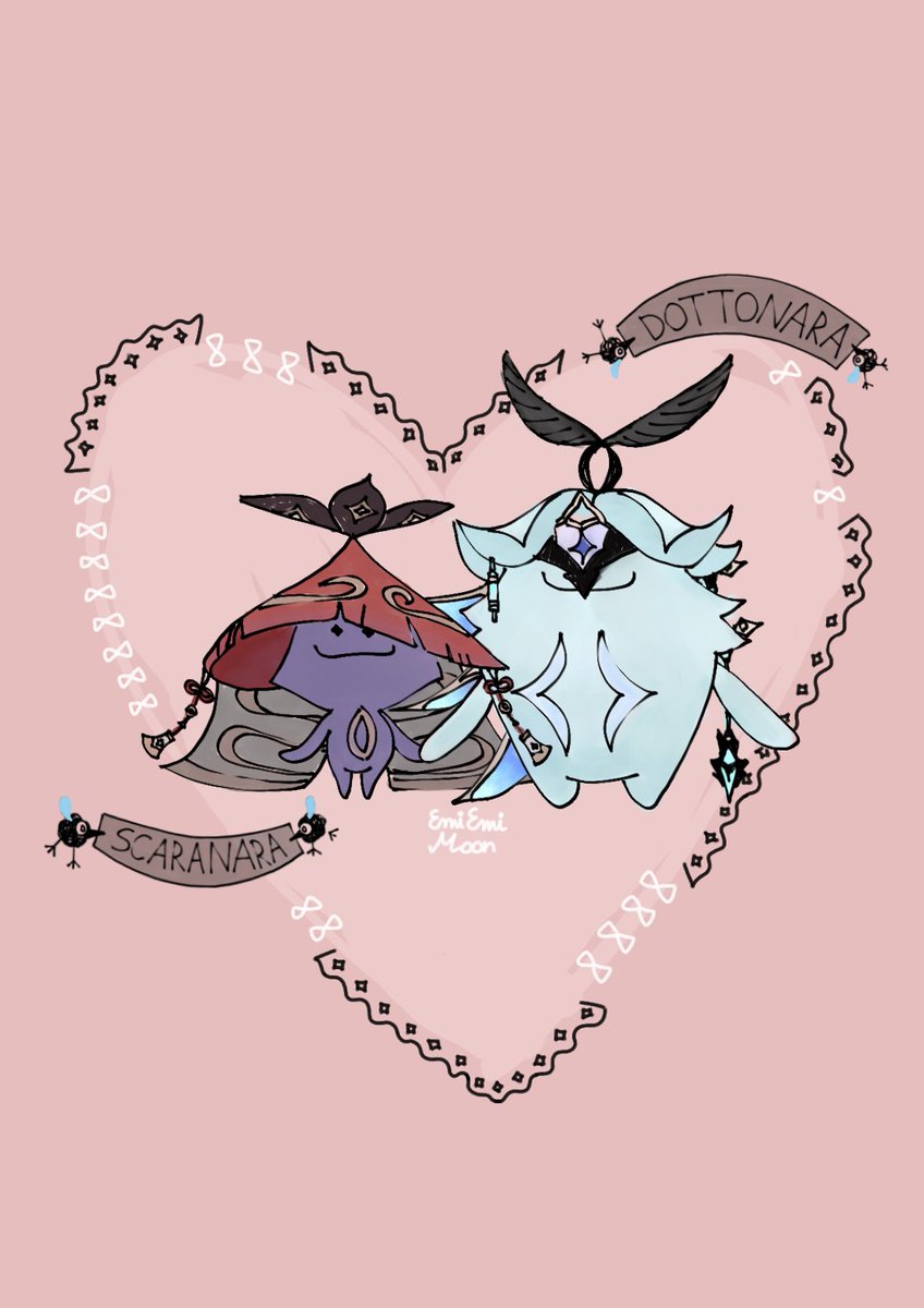 EmiEmiMoon_'s tweet photo. Scaranara and Dottonara🐦‍⬛
#dottoscara #scaramouche #dottore https://t.co/3tvX9IVsXu