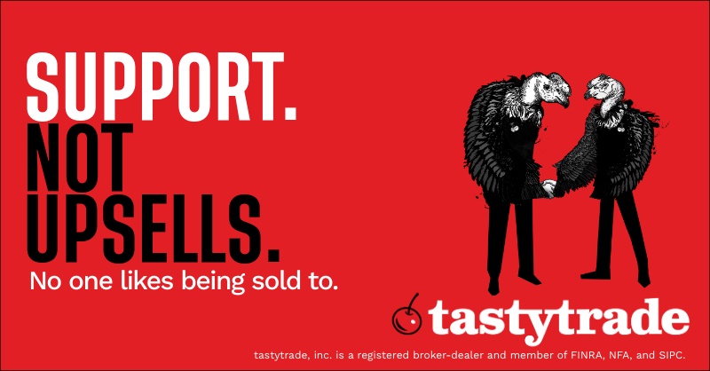 tastytrade's tweet photo. Serious trading demands serious support. We know what traders want.