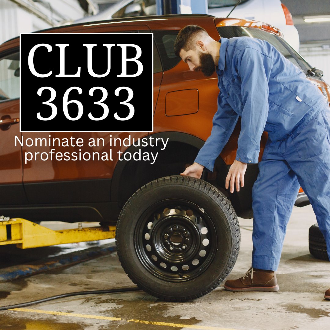 Nominate someone who is doing great things for the tire industry for Club 3633, Class of 2024! 🦾💫 Who do you think is worth celebrating? Check the link below to nominate someone today! bit.ly/3U2Rb9U