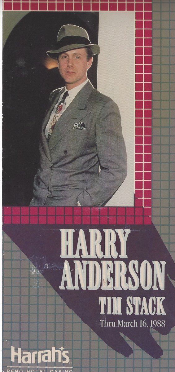 RIP one of a kind, Harry Anderson. One of the great thrills was opening for that guy. He never saw my act but heard about it and asked me.