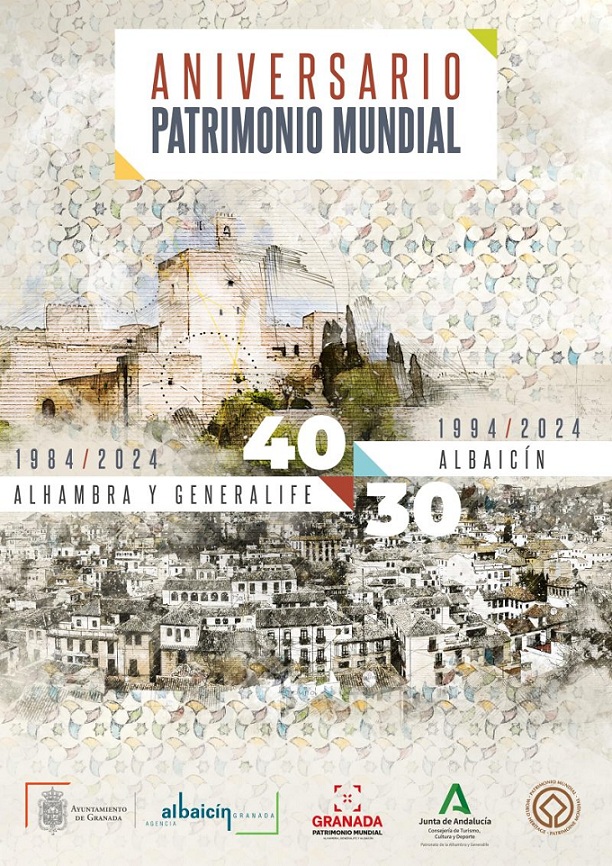 Programan numerosas actividades en la Alhambra y el Albaicín para celebrar su 40º y 30º aniversario como Patrimonio Mundial 👉 A partir de este 18 de abril se organizan exposiciones, visitas guiadas, jornadas de puertas abiertas y talleres, entre otras ⬇️ elindependientedegranada.es/cultura/progra…