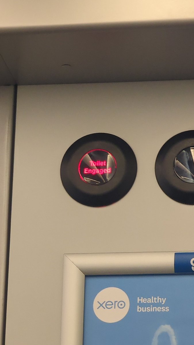 anxioussness's tweet photo. @ScotRail can we find a way to stop people hiding in the bathrooms on the train to try avoid their ticket getting checked.. someones been in there for 20 minutes now 🙄 https://t.co/JiLI0AN91A