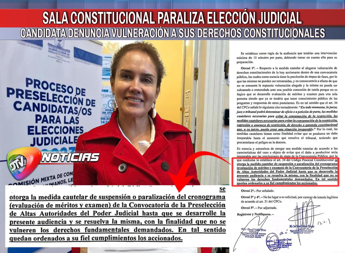 🚨Game over!
Se acabó la Elección Judicial!

Por eso #bunkeros luchamos desde el 1ro/enero en Sucre contra los Golpistas Usurpadores, porque siempre buscaron esto…seguir en la mafia.

Bolivia toca fondo judicialmente. 
Se avecinan días muy oscuros.
#HayQueLucharYSalirALasCalles