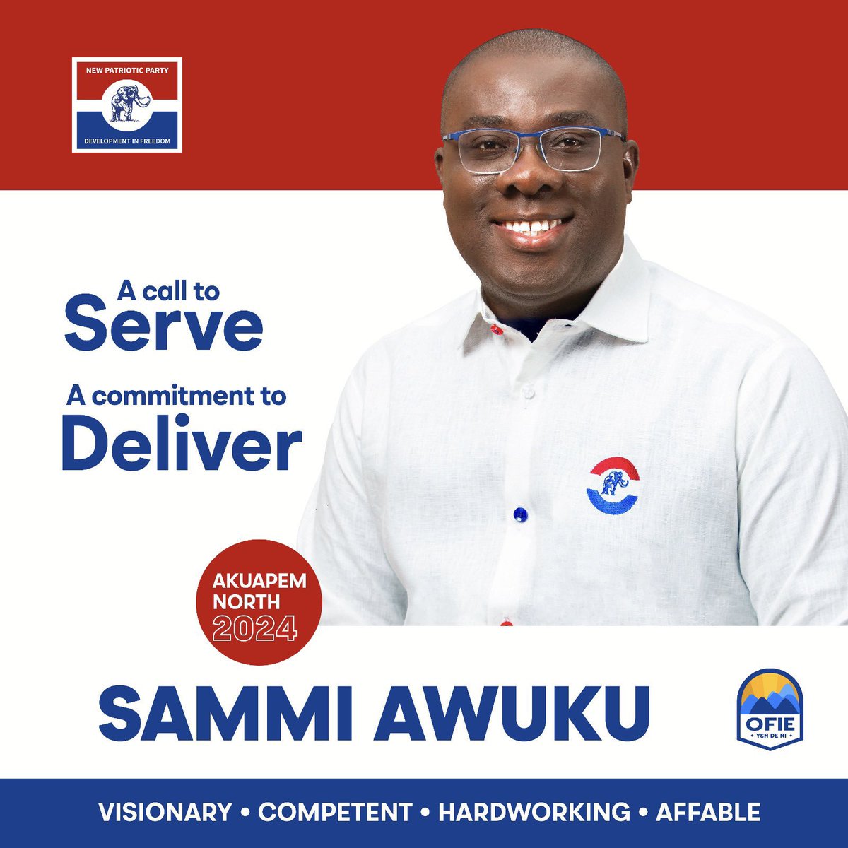 A vote for @sammiawuku is a vote of hope for the grassroots, a vote to encourage sacrifice, and a vote to encourage commitment,  dedication, and development for 2024 and beyond. 

Breaking the 8 with Dr.Bawumia ‼️

#BuildingGhanaTogether 
#AkuapemNorth2024
#ItIsPossible 
🇳🇱🐘‼️