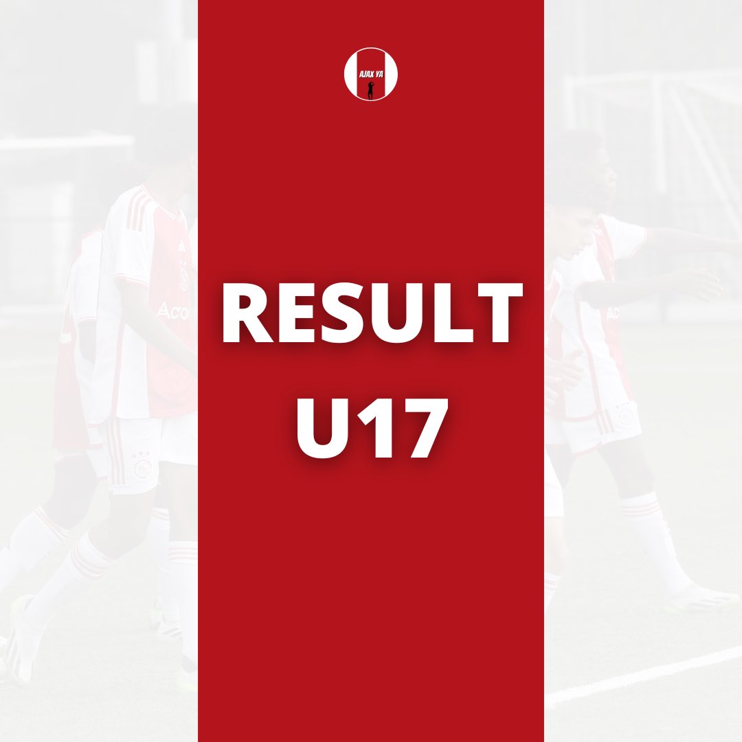 𝗥𝗘𝗦𝗨𝗟𝗧

• Ajax U17 v AZ U17 6-2
⚽️ Emre Ünüvar 3x, Elias Mechrouh, Lasse Abildgaard & Sean Steur! 👏

#AjaxU17 #AjaxYouth