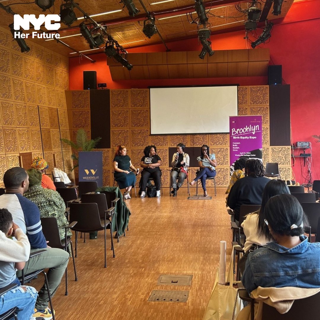 Black Maternal Health Week #BMHW is April 11-17. This Saturday, NHF attended the Brooklyn Birth Equity Expo, where Inaugural Executive Director Nathifa Forde participated on the panel. We look forward to working to enhance Black maternal health resources across the city.