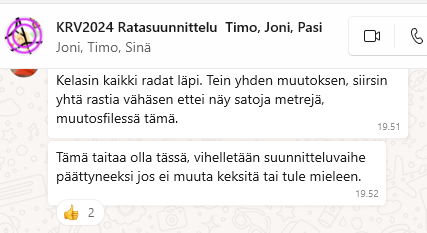 En ole itse minkään vertaa ratamestari tässä tapauksessa, mutta on ollut mielenkiintoista seurata reilusti 2000 WhatsApp-viestin verran ratasuunnittelmia.
Tunti sitten ratamestari ja ratavalvoja -kaksikko julistivat ratasuunnitelmansa valmiiksi.
#Kainuu #Rastiviikko <a href="/Kainuuoweek/">58th Kainuu Orienteering Week 28.6.-3.7.2026</a>