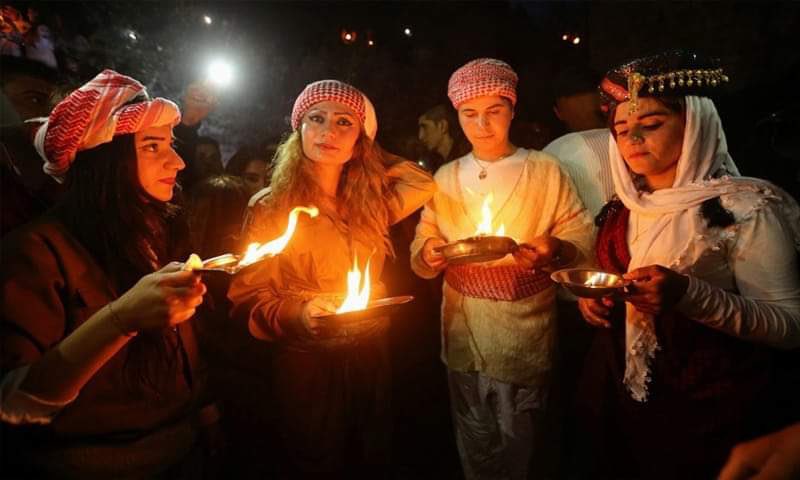 كل عام وابناء عراقنا الجميل المتنوع ابناء الديانة الايزيدية بخير وسلام #عيد_رأس_السنة_الأيزيدية