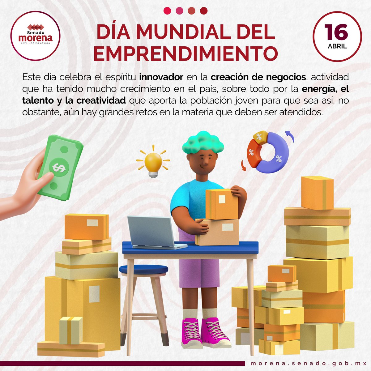 La creatividad es un talento que se multiplica cuando se enfoca en un negocio provechoso, los emprendedores suelen ser así: creativos y enfocados. Fomentemos en las nuevas generaciones el espíritu emprendedor para crear negocios.