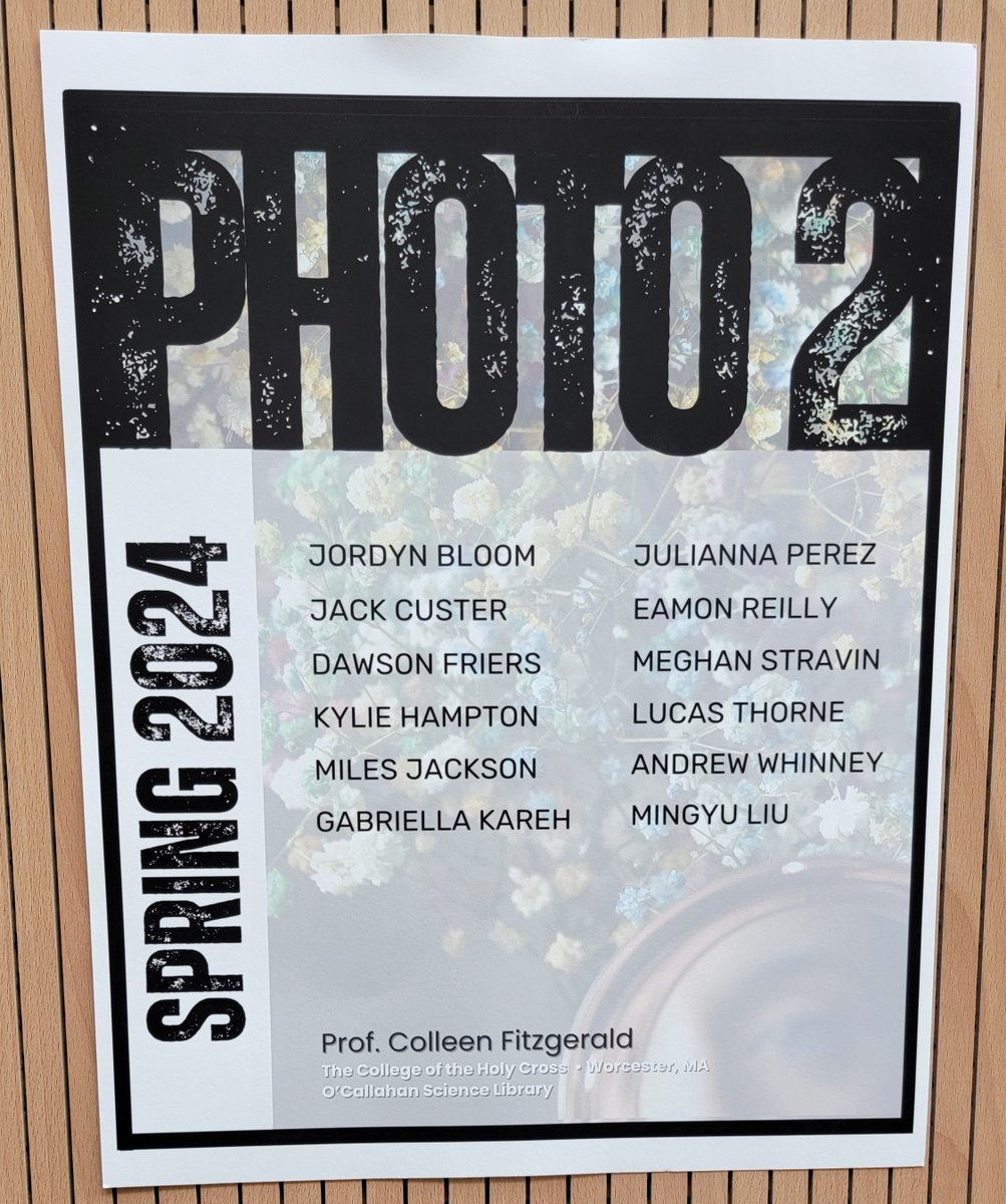 Visit the Science Library to see photography exhibitions from the students in Professor Fitzgerald's MONT "Photo and Society" and VAST 230 courses.  They will be on display up through the Academic Conference (April 24).