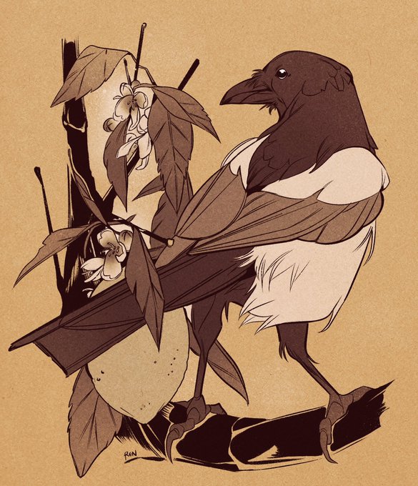 「bird branch」 illustration images(Latest)