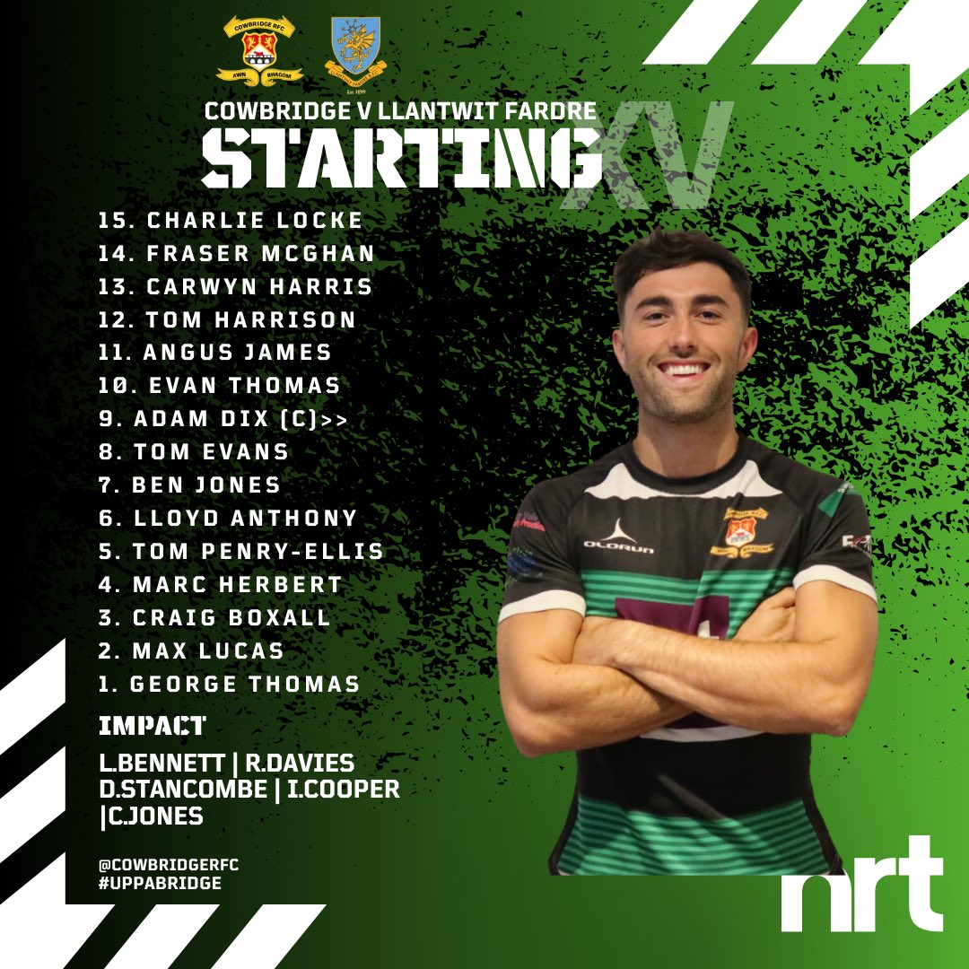 24 hours to go!

Only 24 hours until the 1st XV host @LlantwitRFC for a mid-week clash!

🔄 1 change to the backline from Saturdays win
💪George Thomas returns to the front row
👏Lloyd Anthony returns to the starting lineup 

🕛-18:30pm 
🏟️-Fred Dunn

#uppabridge
